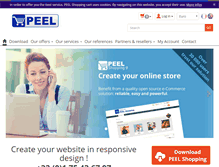 Tablet Screenshot of peel-shopping.com